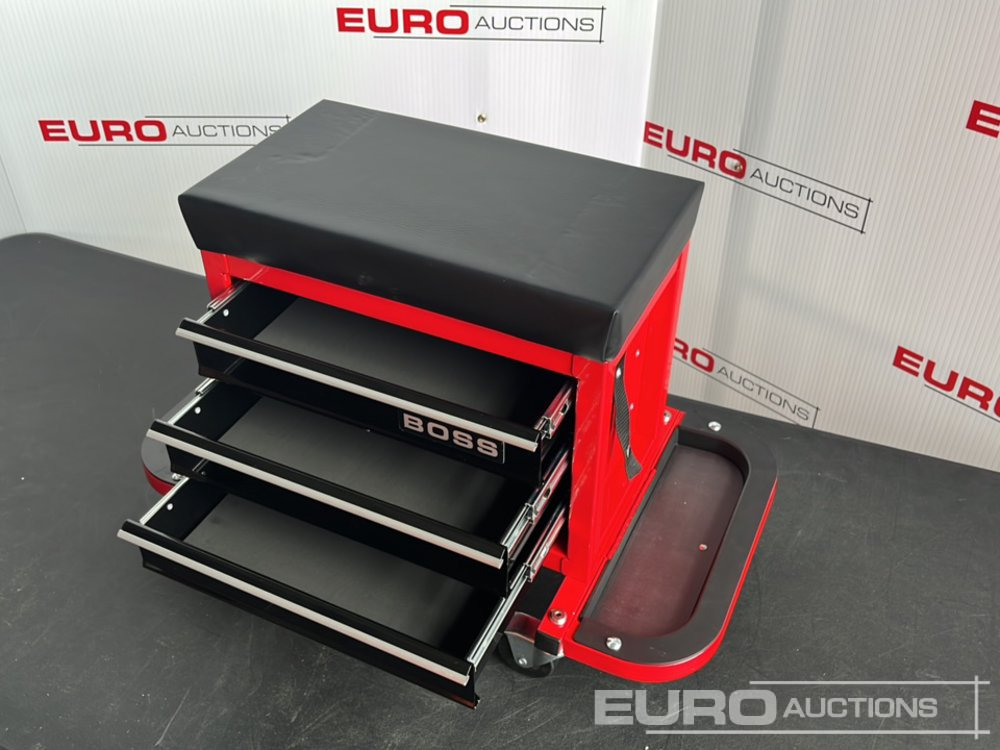 Oprema za radionice Unused Boss Wheeled Stool Tool Box, 3 Drawers, Magnetic Trays: slika Oprema za radionice Unused Boss Wheeled Stool Tool Box, 3 Drawers, Magnetic Trays Oprema za radionice Unused Boss Wheeled Stool Tool Box, 3 Drawers, Magnetic Trays: slika Oprema za radionice Unused Boss Wheeled Stool Tool Box, 3 Drawers, Magnetic Trays