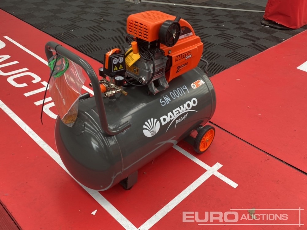 Unused Daewoo DAAC100CV 100 Litre 230 Volt Compressor - Zračni kompresor: slika Unused Daewoo DAAC100CV 100 Litre 230 Volt Compressor - Zračni kompresor Unused Daewoo DAAC100CV 100 Litre 230 Volt Compressor - Zračni kompresor: slika Unused Daewoo DAAC100CV 100 Litre 230 Volt Compressor - Zračni kompresor