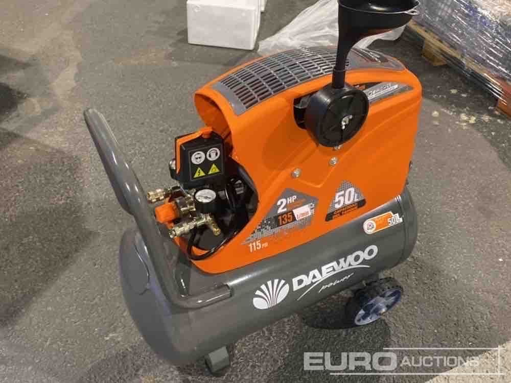 Unused Daewoo DAAC50DN 50 Litre 230 Volt Compressor (2 of) - Zračni kompresor: slika Unused Daewoo DAAC50DN 50 Litre 230 Volt Compressor (2 of) - Zračni kompresor Unused Daewoo DAAC50DN 50 Litre 230 Volt Compressor (2 of) - Zračni kompresor: slika Unused Daewoo DAAC50DN 50 Litre 230 Volt Compressor (2 of) - Zračni kompresor