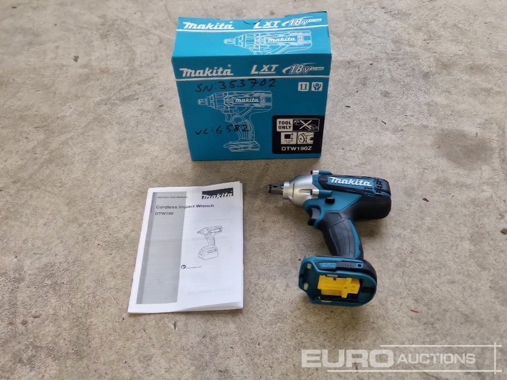 Unused Makita DTW190 18V 1/2" Li-Ion LXT Impact Wrench (Body Only) - Građevinska oprema: slika Unused Makita DTW190 18V 1/2" Li-Ion LXT Impact Wrench (Body Only) - Građevinska oprema Unused Makita DTW190 18V 1/2" Li-Ion LXT Impact Wrench (Body Only) - Građevinska oprema: slika Unused Makita DTW190 18V 1/2" Li-Ion LXT Impact Wrench (Body Only) - Građevinska oprema