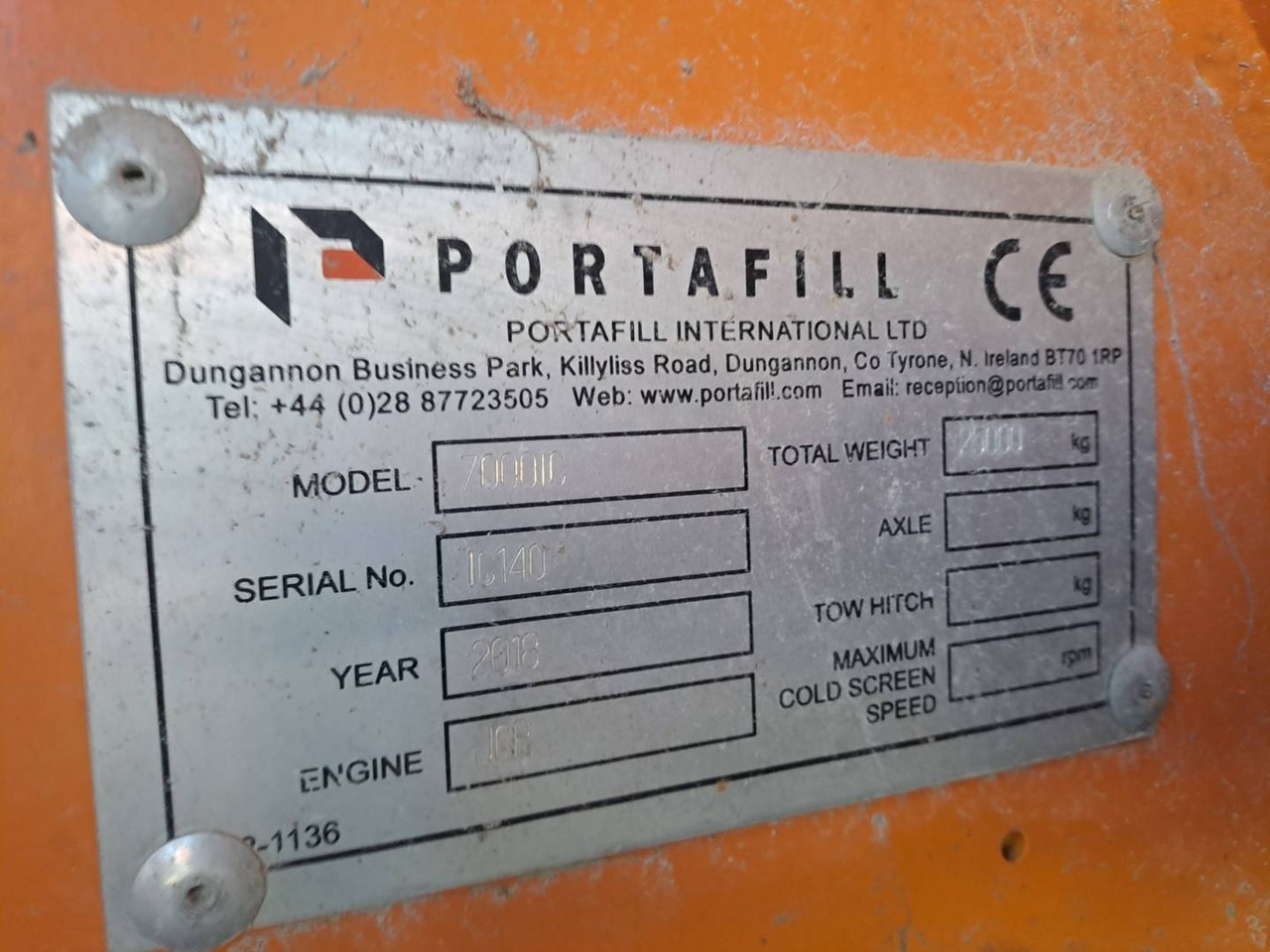 Drobilica PORTAFILL 7000 IC: slika Drobilica PORTAFILL 7000 IC