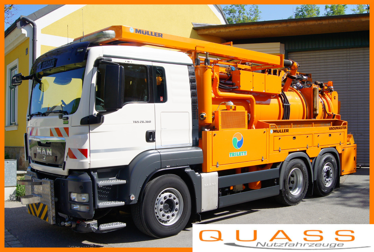 MAN TGS 28.360 BL 6x2-4/MÜLLER-KOMBI + Funk/TÜV/Euro5 - Vakum kamion: slika MAN TGS 28.360 BL 6x2-4/MÜLLER-KOMBI + Funk/TÜV/Euro5 - Vakum kamion MAN TGS 28.360 BL 6x2-4/MÜLLER-KOMBI + Funk/TÜV/Euro5 - Vakum kamion: slika MAN TGS 28.360 BL 6x2-4/MÜLLER-KOMBI + Funk/TÜV/Euro5 - Vakum kamion