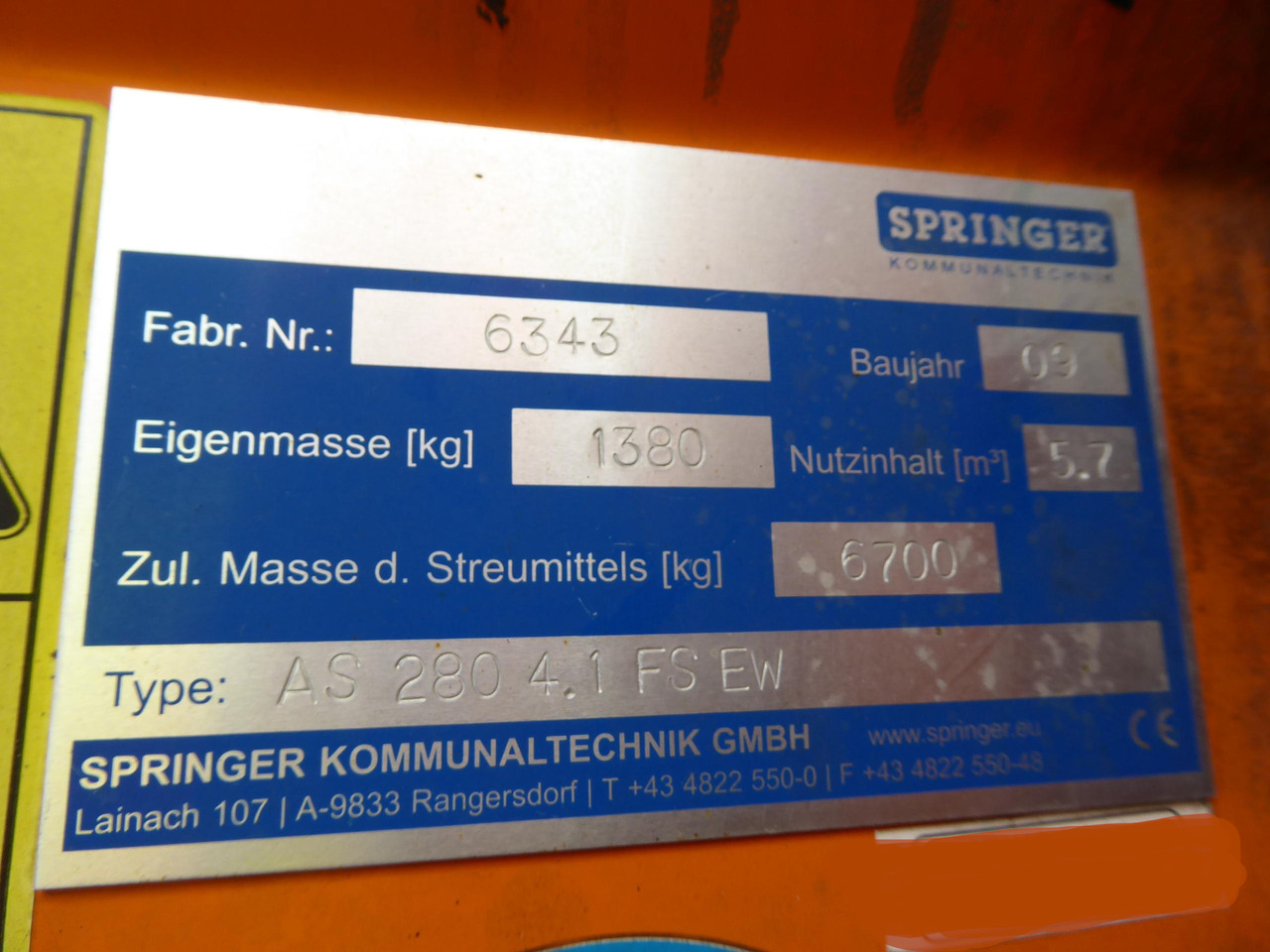 SPRINGER AS 280/Unimog U400 U500/4m³ Feuchtsalzstreuer/Salzstreuer/Streuer - Posipač pijeska/ Soli: slika SPRINGER AS 280/Unimog U400 U500/4m³ Feuchtsalzstreuer/Salzstreuer/Streuer - Posipač pijeska/ Soli SPRINGER AS 280/Unimog U400 U500/4m³ Feuchtsalzstreuer/Salzstreuer/Streuer - Posipač pijeska/ Soli: slika SPRINGER AS 280/Unimog U400 U500/4m³ Feuchtsalzstreuer/Salzstreuer/Streuer - Posipač pijeska/ Soli