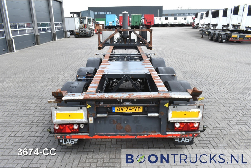LAG O-3-CC A9 | 20ft TIPPING CHASSIS * 24v SELF SUPPORT * LIFT AXLE * BPW / DISC - Transporter kontejnera/ Poluprikolica s izmjenjivim sanducima: slika LAG O-3-CC A9 | 20ft TIPPING CHASSIS * 24v SELF SUPPORT * LIFT AXLE * BPW / DISC - Transporter kontejnera/ Poluprikolica s izmjenjivim sanducima LAG O-3-CC A9 | 20ft TIPPING CHASSIS * 24v SELF SUPPORT * LIFT AXLE * BPW / DISC - Transporter kontejnera/ Poluprikolica s izmjenjivim sanducima: slika LAG O-3-CC A9 | 20ft TIPPING CHASSIS * 24v SELF SUPPORT * LIFT AXLE * BPW / DISC - Transporter kontejnera/ Poluprikolica s izmjenjivim sanducima