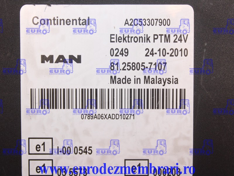 CALCULATOR PTM MAN TGX 81.25805.7107, 81.25805.7101 - Upravljačka jedinica (ECU) za Kamion: slika CALCULATOR PTM MAN TGX 81.25805.7107, 81.25805.7101 - Upravljačka jedinica (ECU) za Kamion CALCULATOR PTM MAN TGX 81.25805.7107, 81.25805.7101 - Upravljačka jedinica (ECU) za Kamion: slika CALCULATOR PTM MAN TGX 81.25805.7107, 81.25805.7101 - Upravljačka jedinica (ECU) za Kamion