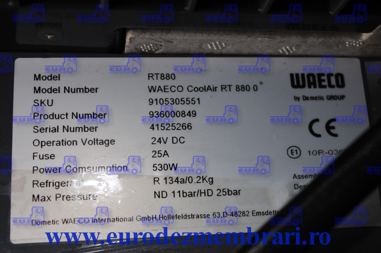 CLIMA STATIONARE WAECO RT880 9105305551, 936000849 - Dio klima uređaja za Kamion: slika CLIMA STATIONARE WAECO RT880 9105305551, 936000849 - Dio klima uređaja za Kamion CLIMA STATIONARE WAECO RT880 9105305551, 936000849 - Dio klima uređaja za Kamion: slika CLIMA STATIONARE WAECO RT880 9105305551, 936000849 - Dio klima uređaja za Kamion