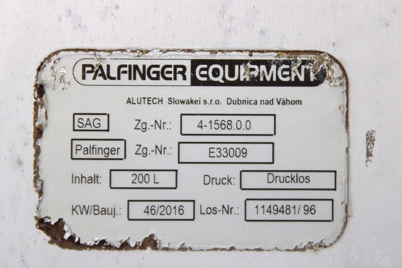 REZERVOR ULEI HIDRAULIC 200L PALFINGER E33009 - Hidraulični spremnik za Kamion: slika REZERVOR ULEI HIDRAULIC 200L PALFINGER E33009 - Hidraulični spremnik za Kamion REZERVOR ULEI HIDRAULIC 200L PALFINGER E33009 - Hidraulični spremnik za Kamion: slika REZERVOR ULEI HIDRAULIC 200L PALFINGER E33009 - Hidraulični spremnik za Kamion
