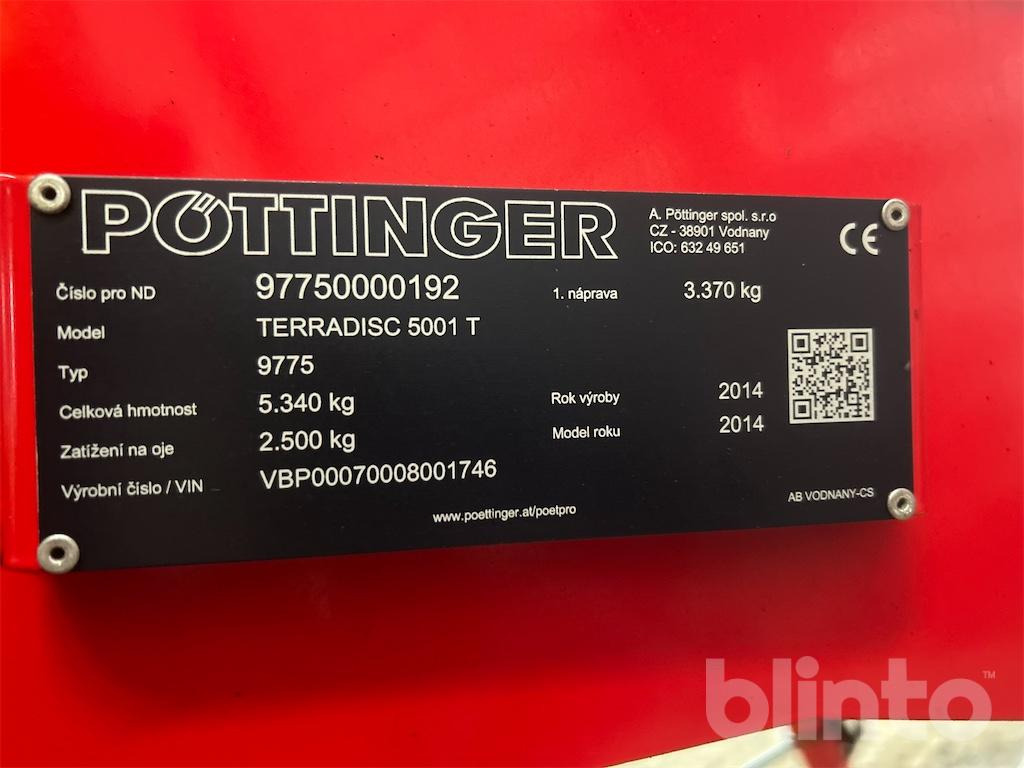 Pöttinger Terradisc 5001 T 9775 (2014) - Tanjurača: slika Pöttinger Terradisc 5001 T 9775 (2014) - Tanjurača Pöttinger Terradisc 5001 T 9775 (2014) - Tanjurača: slika Pöttinger Terradisc 5001 T 9775 (2014) - Tanjurača