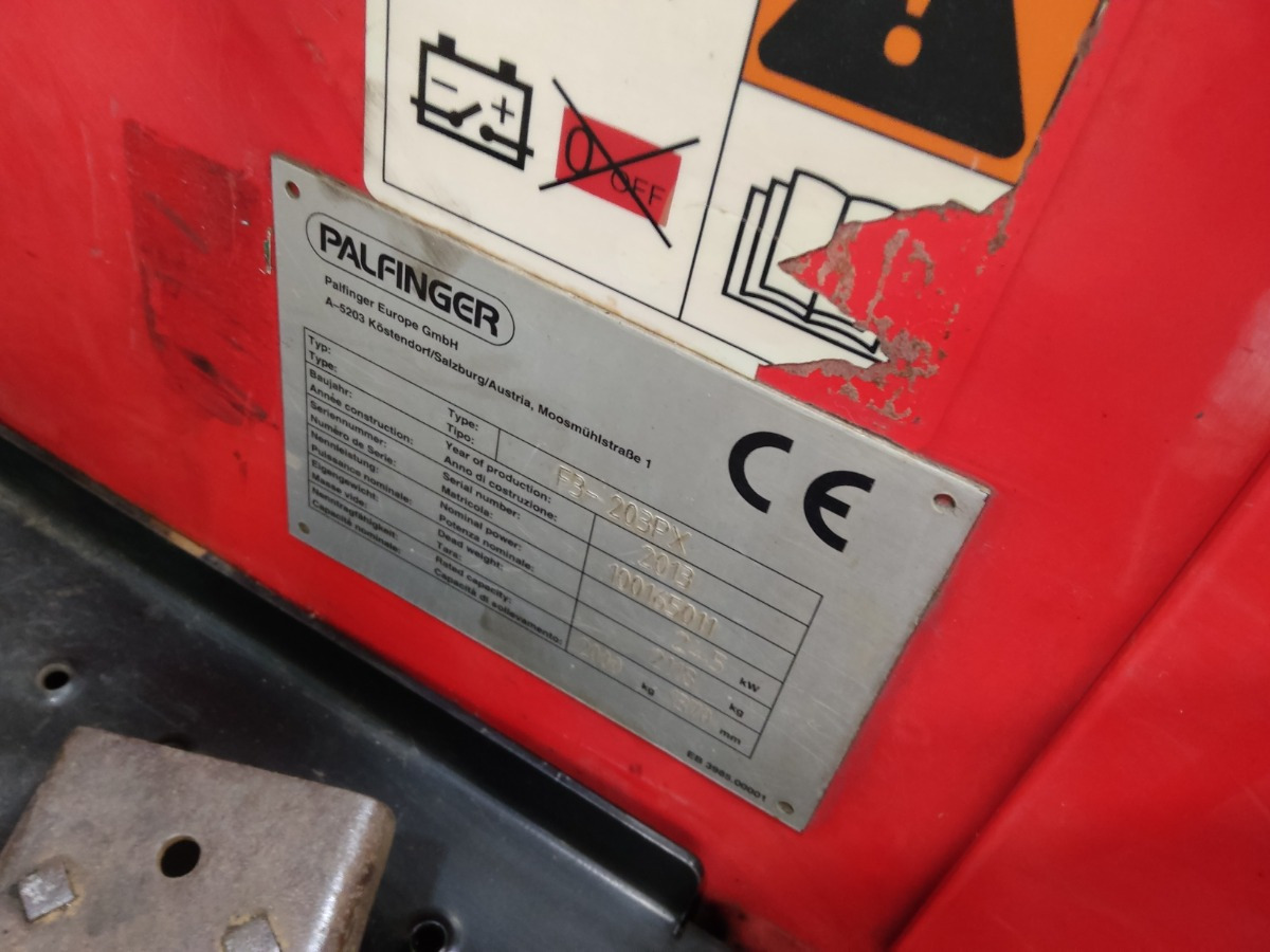 Palfinger F3-203PX - Diesel viličar: slika Palfinger F3-203PX - Diesel viličar Palfinger F3-203PX - Diesel viličar: slika Palfinger F3-203PX - Diesel viličar