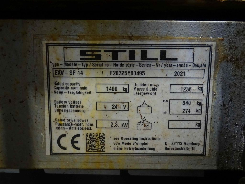 Still EXV-SF14/TK - Slagač stoga: slika Still EXV-SF14/TK - Slagač stoga Still EXV-SF14/TK - Slagač stoga: slika Still EXV-SF14/TK - Slagač stoga