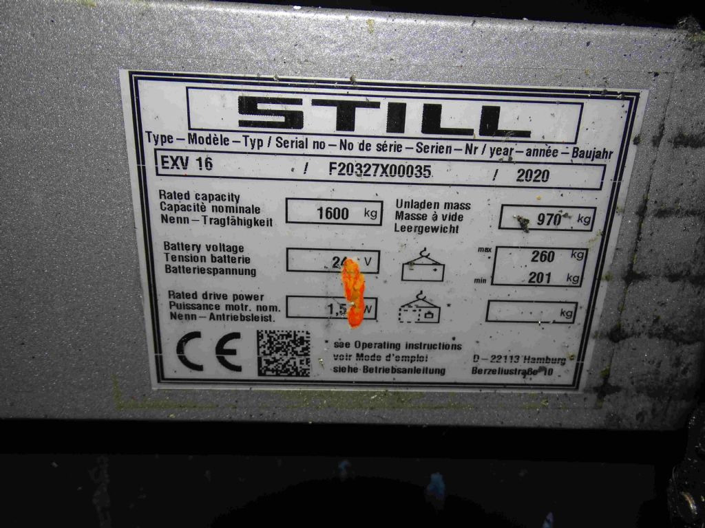 Still EXV16 - Slagač stoga: slika Still EXV16 - Slagač stoga Still EXV16 - Slagač stoga: slika Still EXV16 - Slagač stoga