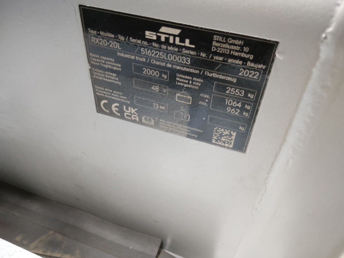 Still RX20-20L - Električni viličar: slika Still RX20-20L - Električni viličar Still RX20-20L - Električni viličar: slika Still RX20-20L - Električni viličar