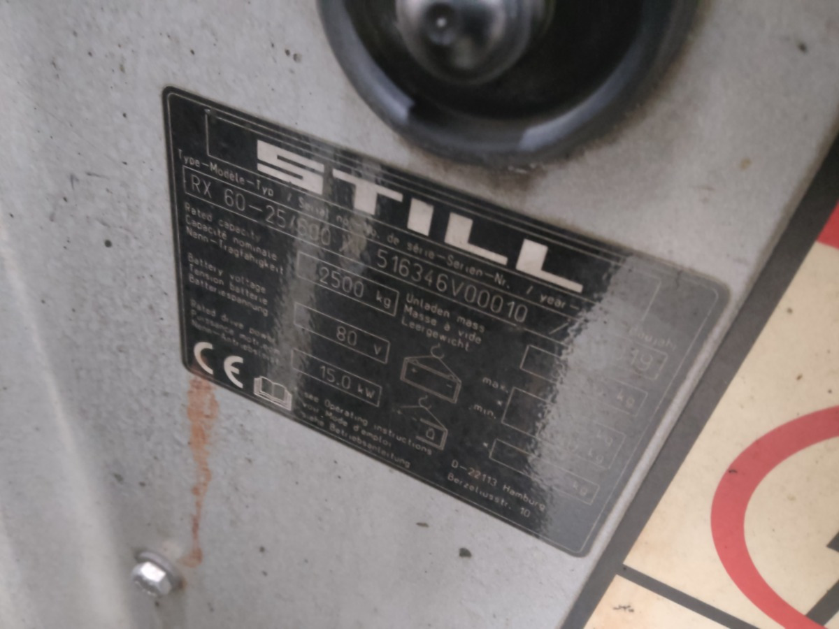 Still RX60-25/600 - Električni viličar: slika Still RX60-25/600 - Električni viličar Still RX60-25/600 - Električni viličar: slika Still RX60-25/600 - Električni viličar