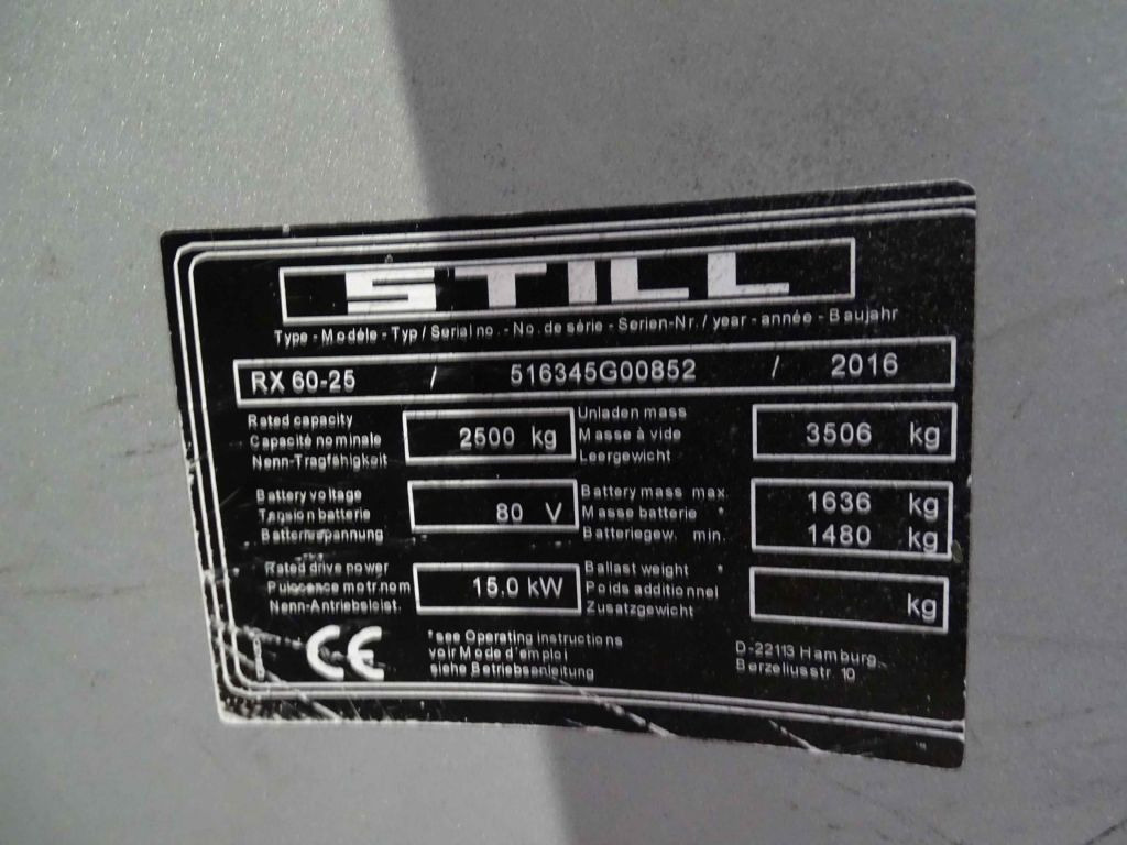 Still RX60-25 - Električni viličar: slika Still RX60-25 - Električni viličar Still RX60-25 - Električni viličar: slika Still RX60-25 - Električni viličar