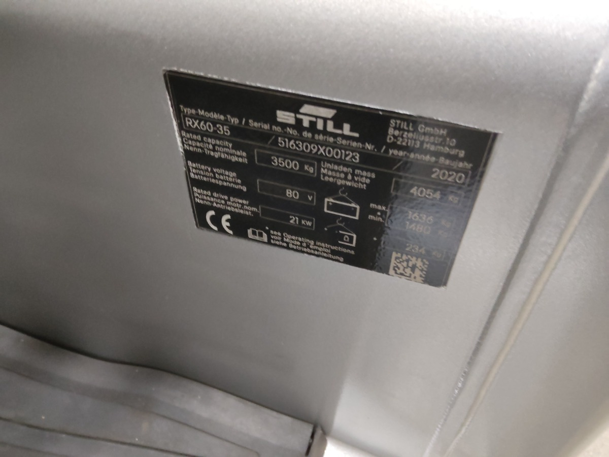 Električni viličar Still RX60-35/BATT.NEU: slika Električni viličar Still RX60-35/BATT.NEU