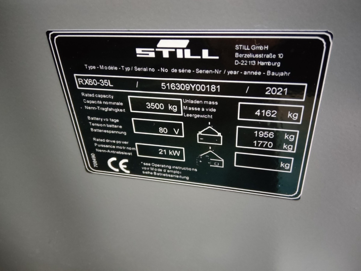 Električni viličar Still RX60-35: slika Električni viličar Still RX60-35