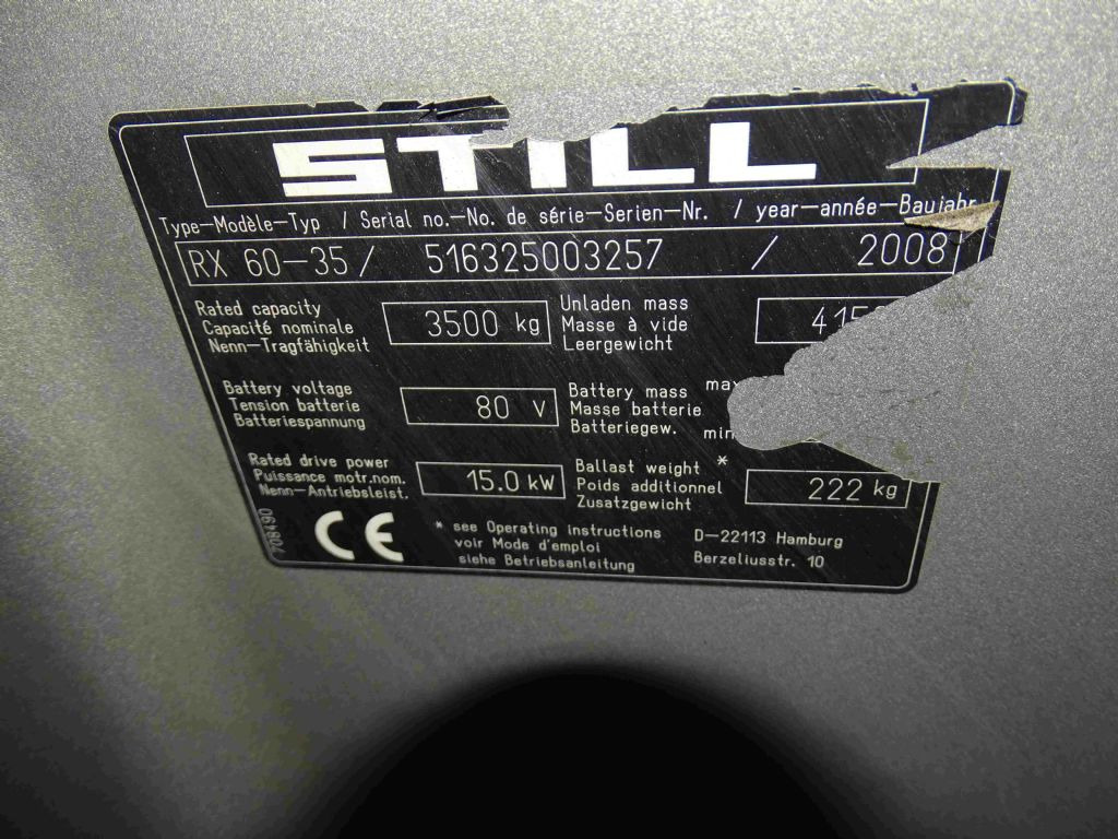 Električni viličar Still RX60-35: slika Električni viličar Still RX60-35