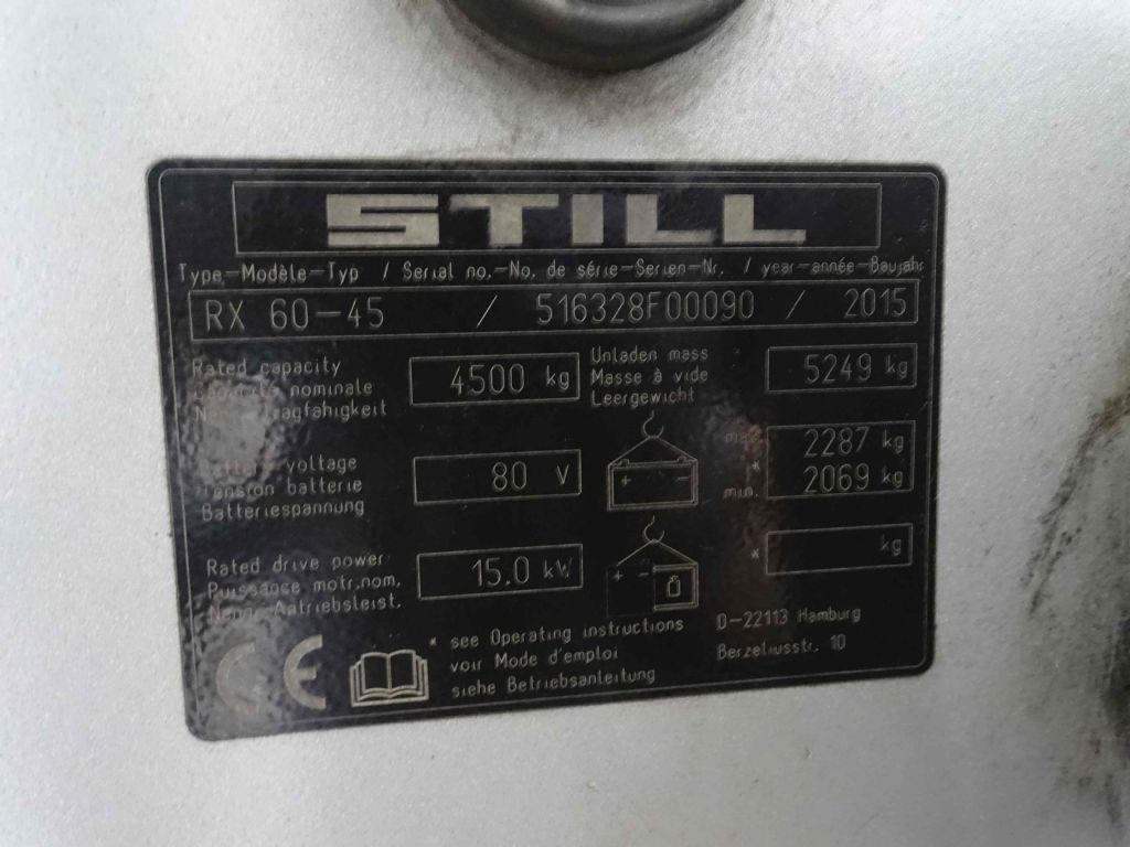 Still RX60-45 - Električni viličar: slika Still RX60-45 - Električni viličar Still RX60-45 - Električni viličar: slika Still RX60-45 - Električni viličar