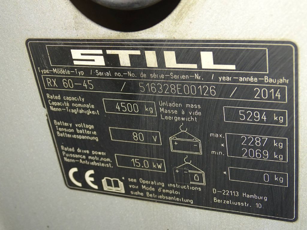 Still RX60-45 - Električni viličar: slika Still RX60-45 - Električni viličar Still RX60-45 - Električni viličar: slika Still RX60-45 - Električni viličar
