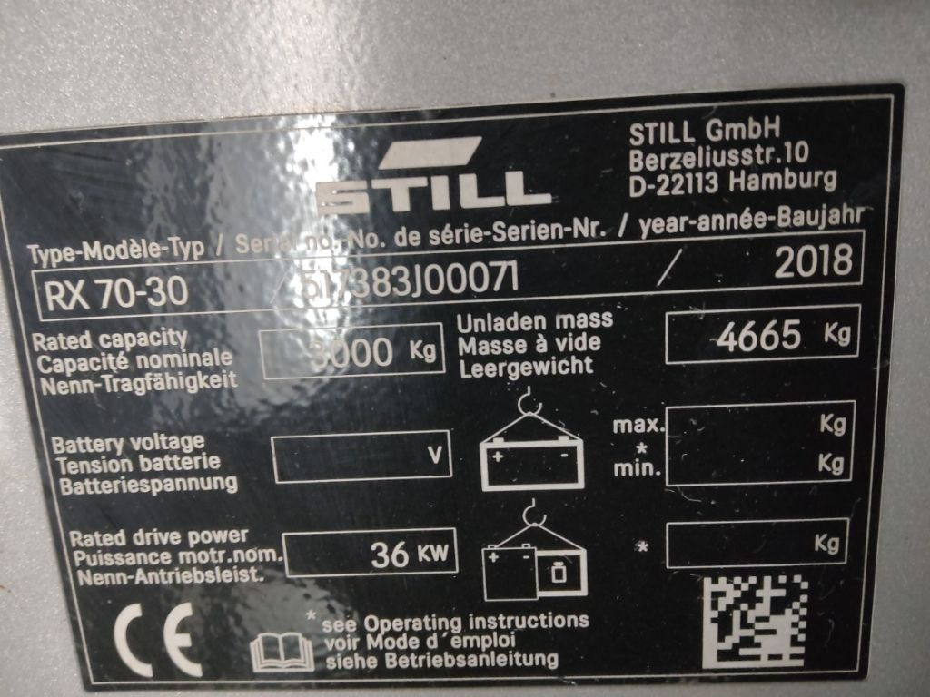 Still RX70-30 - Diesel viličar: slika Still RX70-30 - Diesel viličar Still RX70-30 - Diesel viličar: slika Still RX70-30 - Diesel viličar