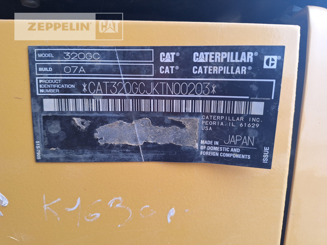 Bager gusjeničar Cat 320GC: slika Bager gusjeničar Cat 320GC