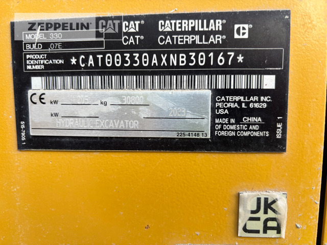 Cat 330-07 - Bager gusjeničar: slika Cat 330-07 - Bager gusjeničar Cat 330-07 - Bager gusjeničar: slika Cat 330-07 - Bager gusjeničar