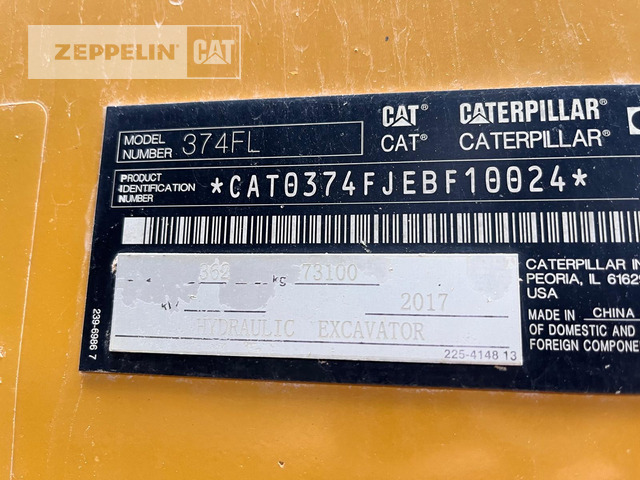 Bager gusjeničar Cat 374FL: slika Bager gusjeničar Cat 374FL