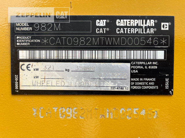 Zakup Cat 982M Cat 982M: slika Zakup Cat 982M Cat 982M