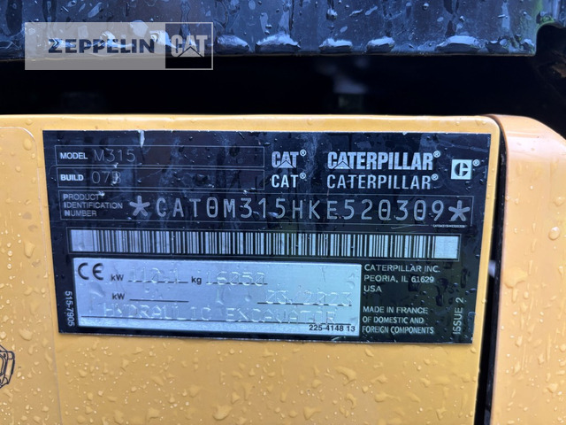 Cat M315-07A - Bager na kotačima: slika Cat M315-07A - Bager na kotačima Cat M315-07A - Bager na kotačima: slika Cat M315-07A - Bager na kotačima