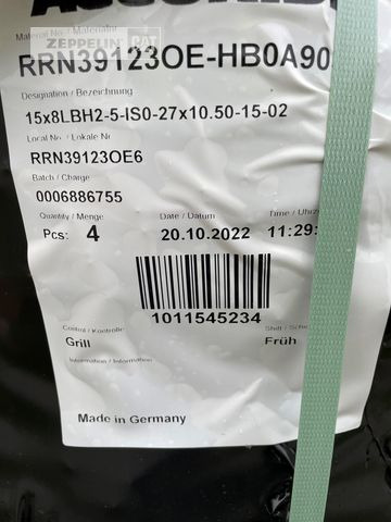 Komponenten WL25 Reifen 27x10.5 - Guma za Građevinski strojevi: slika Komponenten WL25 Reifen 27x10.5 - Guma za Građevinski strojevi Komponenten WL25 Reifen 27x10.5 - Guma za Građevinski strojevi: slika Komponenten WL25 Reifen 27x10.5 - Guma za Građevinski strojevi