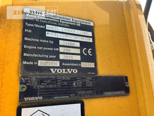 Volvo L120H - Utovarivač na kotačima: slika Volvo L120H - Utovarivač na kotačima Volvo L120H - Utovarivač na kotačima: slika Volvo L120H - Utovarivač na kotačima