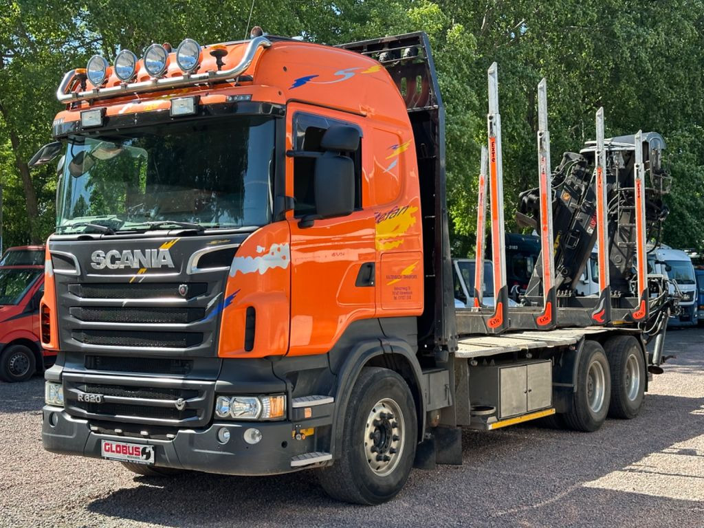 Kamion šumar, Kamion s kranom Scania R620 6X4 V8 Holzkran ( Doppel Teleskopkran ): slika Kamion šumar, Kamion s kranom Scania R620 6X4 V8 Holzkran ( Doppel Teleskopkran )